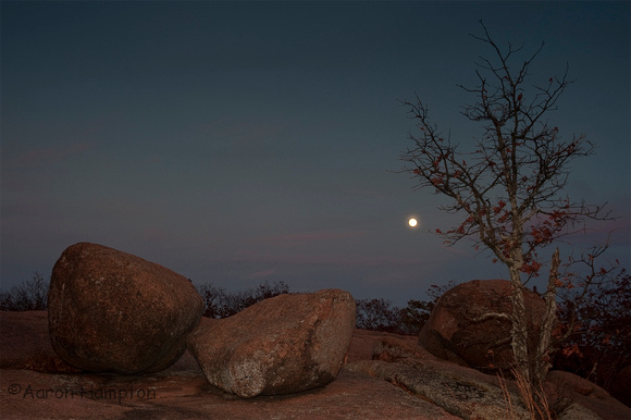 Moonrise at Elephant Rocks State Park, MO