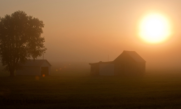 Foggy, Hazy Sunrise - Monroe County, IL